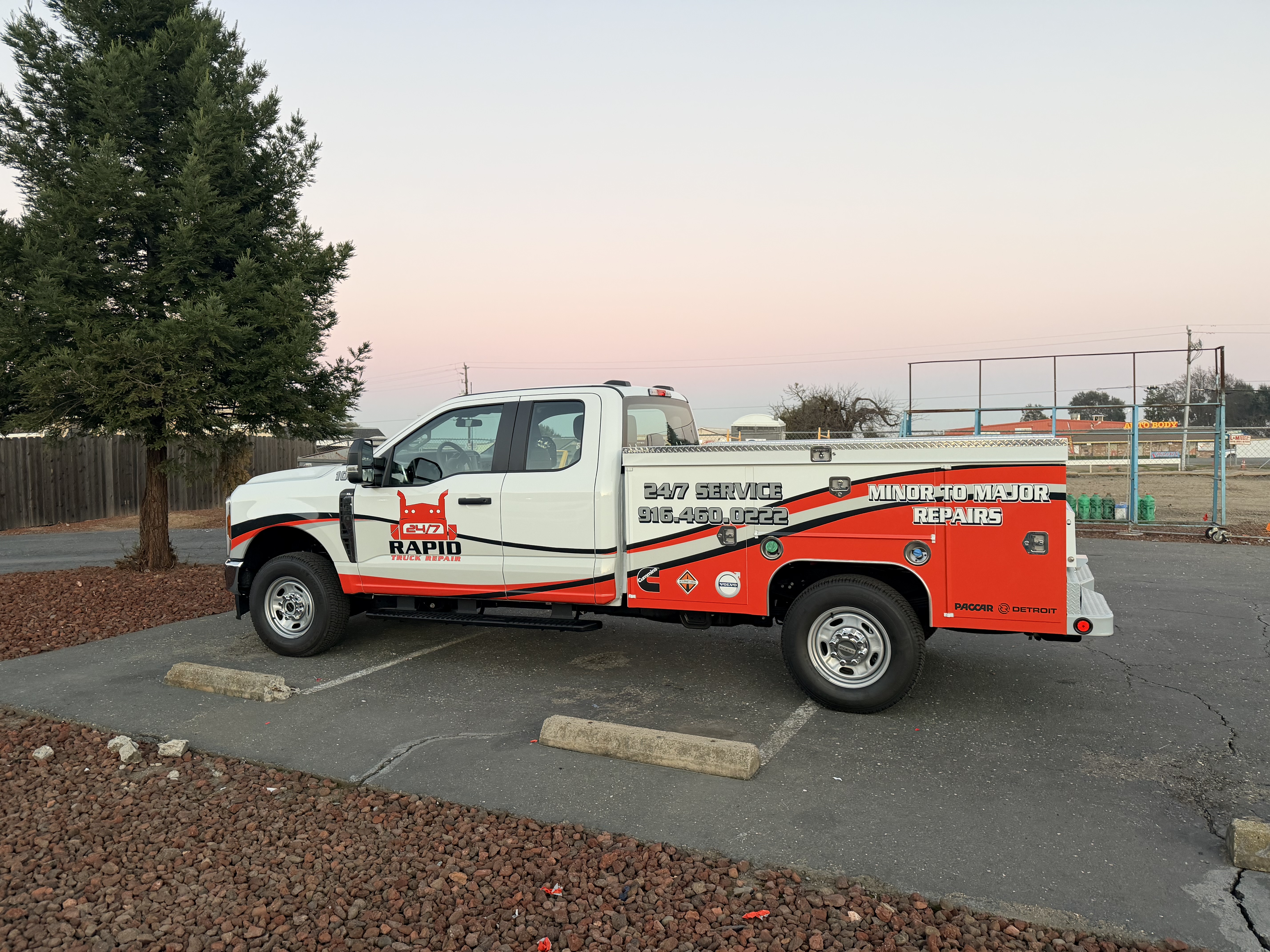 Service truck graphics
